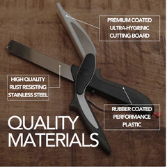 Scissors Knife Cutter Multipurpose 2 In 1 Clever Stainless Steel