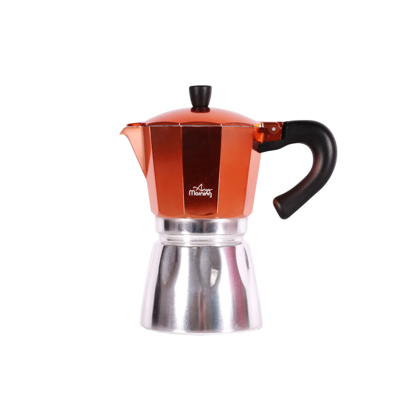 Any Morning Stovetop Espresso Aluminum Moka Pot, 240 ml - 8 oz