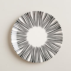 Geometric Pattern Ceramic Plate